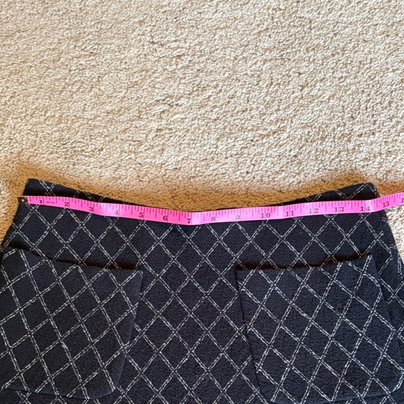 LOFT Black and Gray A-Line Skirt - Picture 4 of 9